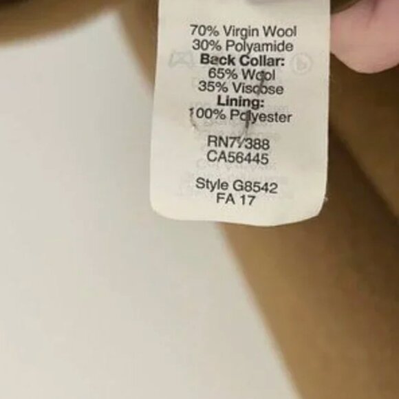 Madewell Atlas Cocoon Oversized Italian Wool Blend Coat in Burnished Cedar - Picture 8 of 9